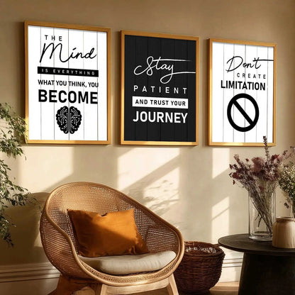 Motivational   Wall Art  Paintings for Living Room - Wall Poster With frames