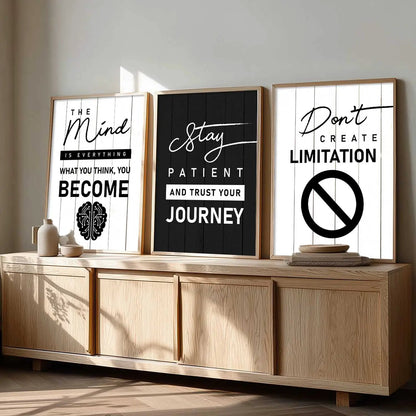 Motivational   Wall Art  Paintings for Living Room - Wall Poster With frames