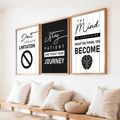 Motivational   Wall Art  Paintings for Living Room - Wall Poster With frames
