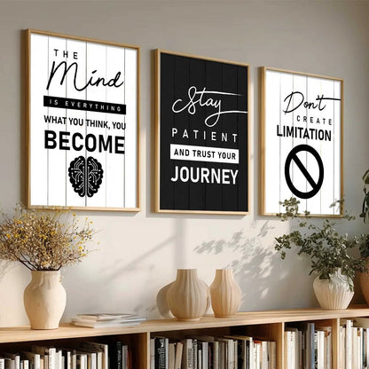 Motivational   Wall Art  Paintings for Living Room - Wall Poster With frames