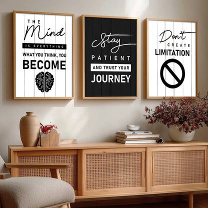 Motivational   Wall Art  Paintings for Living Room - Wall Poster With frames