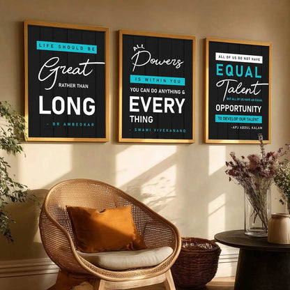 Motivational Wall Art Paintings for Living Room - Wall Poster With frames