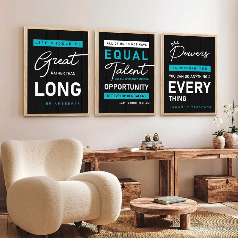 Motivational Wall Art Paintings for Living Room - Wall Poster With frames