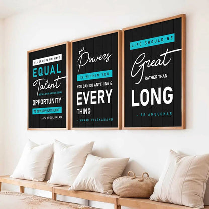 Motivational Wall Art Paintings for Living Room - Wall Poster With frames