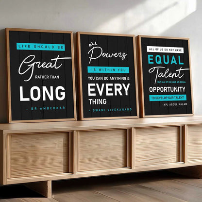 Motivational Wall Art Paintings for Living Room - Wall Poster With frames