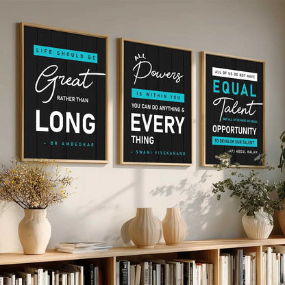 Motivational Wall Art Paintings for Living Room - Wall Poster With frames