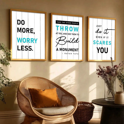 Motivational    Wall  Art  Paintings for Living Room - Wall Poster With frames