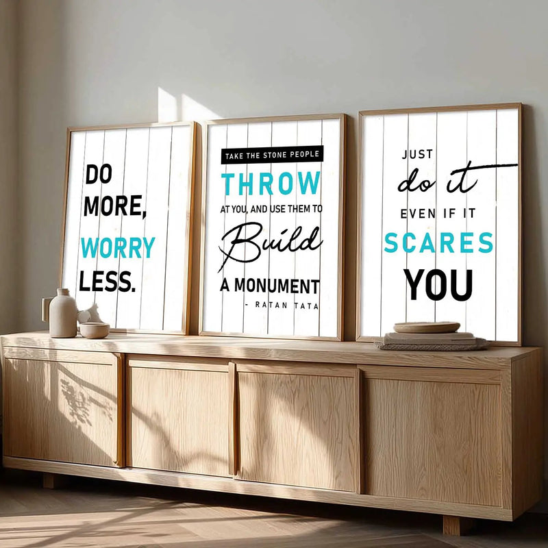 Motivational    Wall  Art  Paintings for Living Room - Wall Poster With frames