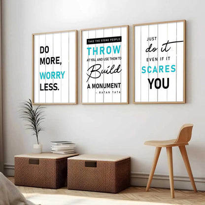 Motivational    Wall  Art  Paintings for Living Room - Wall Poster With frames
