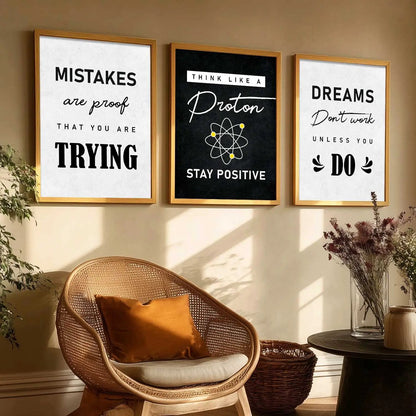 Motivational  Wall  Art Paintings for Living Room - Wall Poster With frames