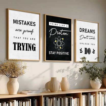 Motivational  Wall  Art Paintings for Living Room - Wall Poster With frames