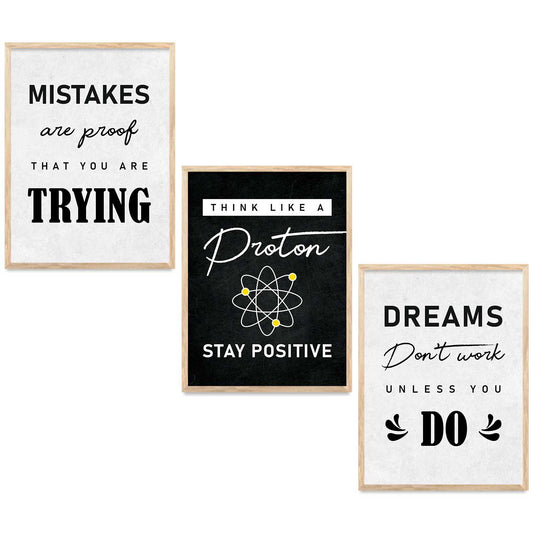 Motivational  Wall  Art Paintings for Living Room - Wall Poster With frames