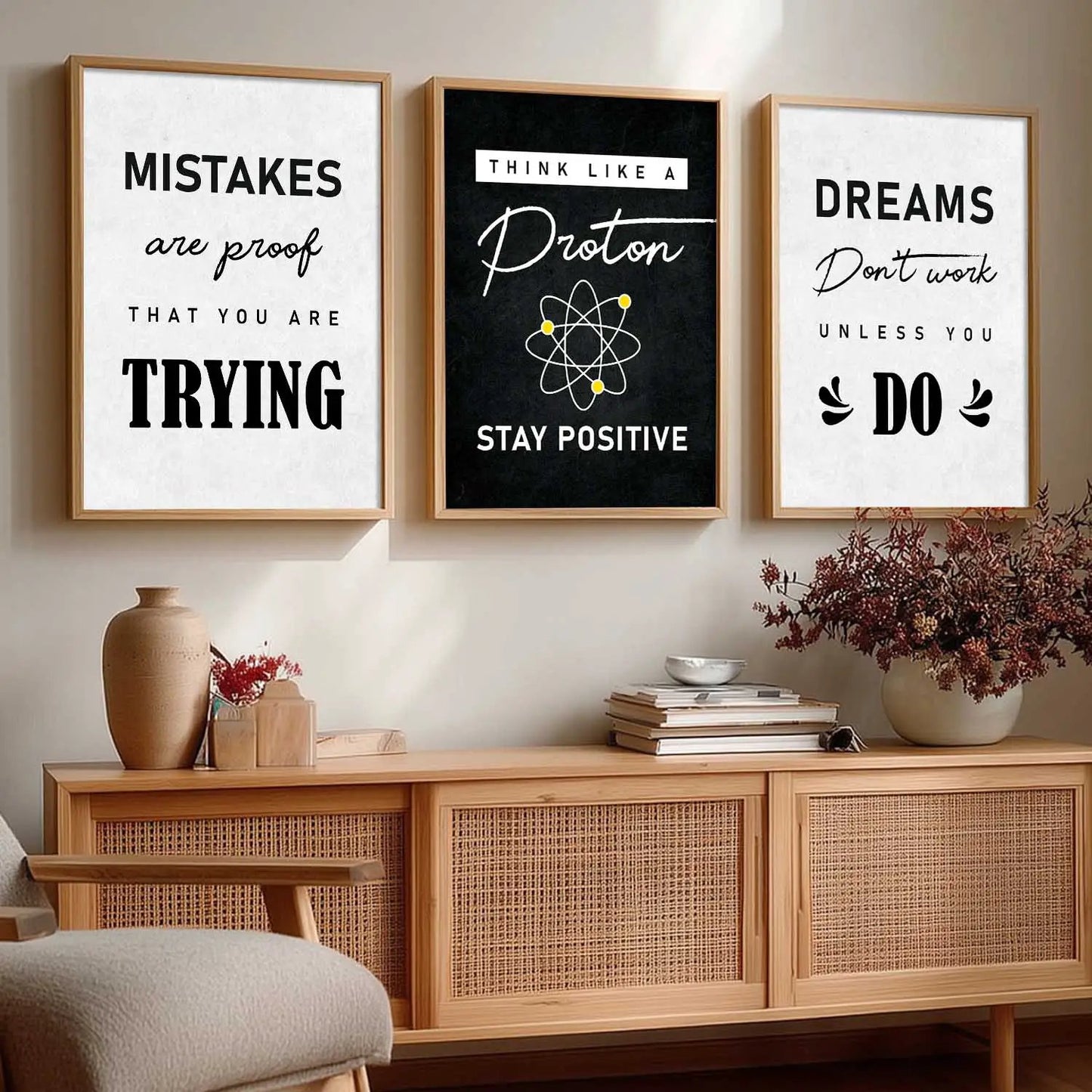 Motivational  Wall  Art Paintings for Living Room - Wall Poster With frames