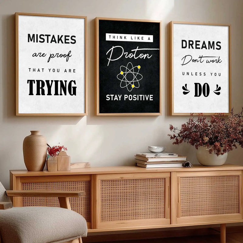 Motivational  Wall  Art Paintings for Living Room - Wall Poster With frames