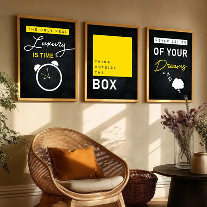 Motivational  Wall  Art  Paintings for Living Room - Wall Poster With frames