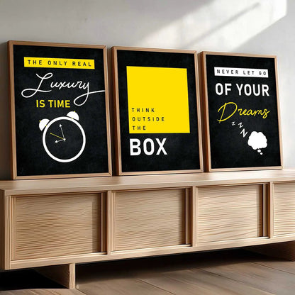 Motivational  Wall  Art  Paintings for Living Room - Wall Poster With frames