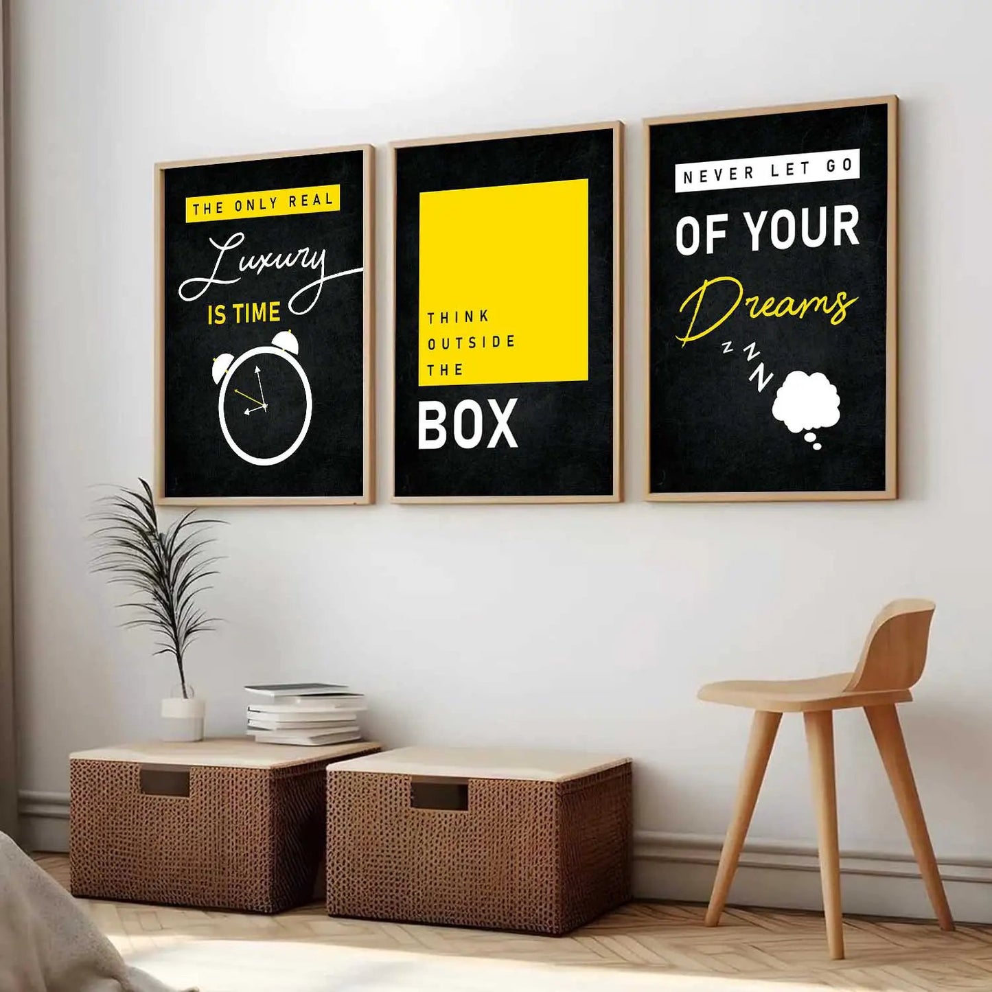 Motivational  Wall  Art  Paintings for Living Room - Wall Poster With frames