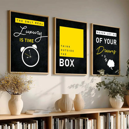 Motivational  Wall  Art  Paintings for Living Room - Wall Poster With frames