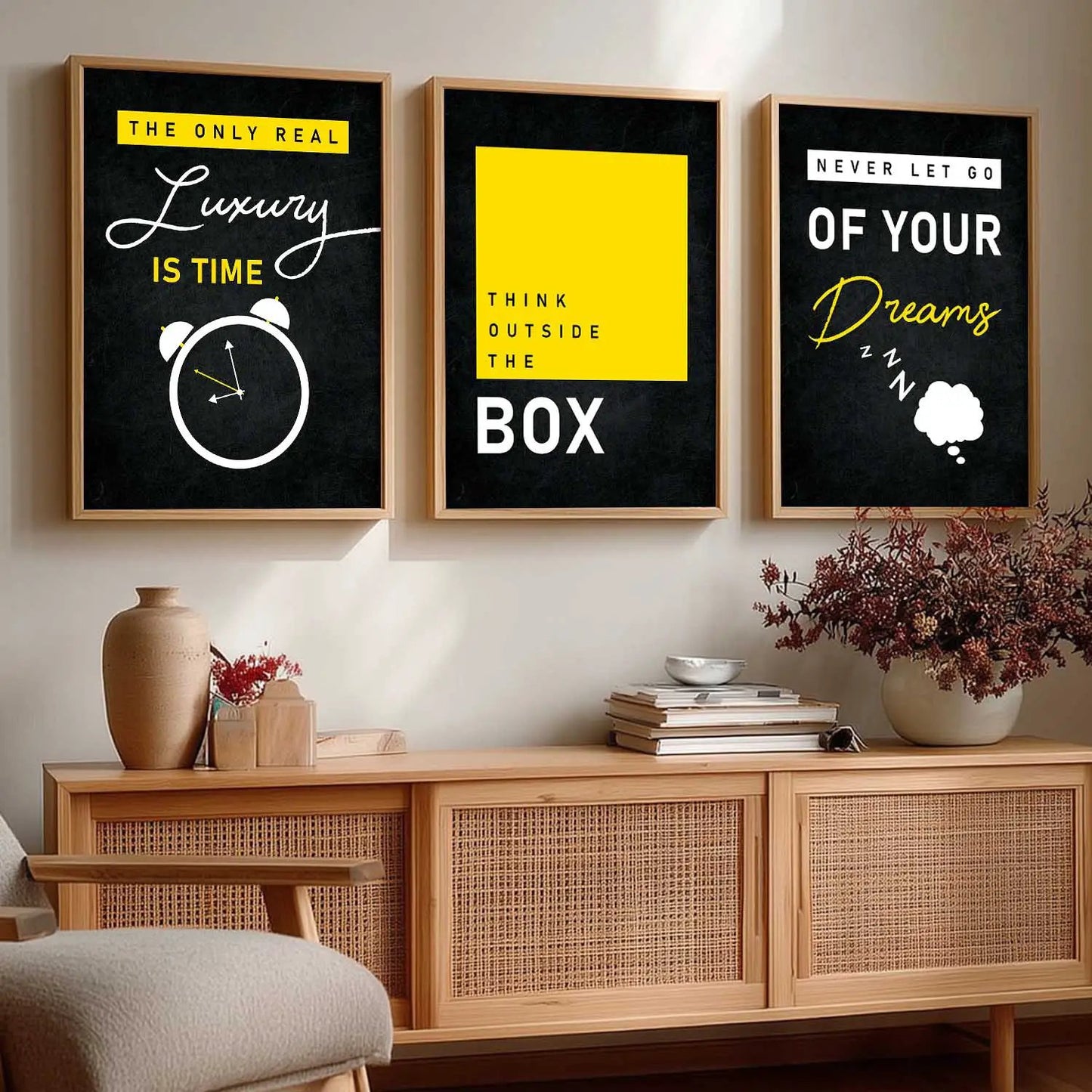 Motivational  Wall  Art  Paintings for Living Room - Wall Poster With frames