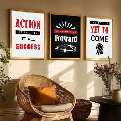 Motivational Wall Art Paintings for Living Room - Wall Poster With frames by Kotart store