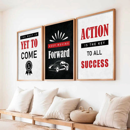 Motivational Wall Art Paintings for Living Room - Wall Poster With frames by Kotart store