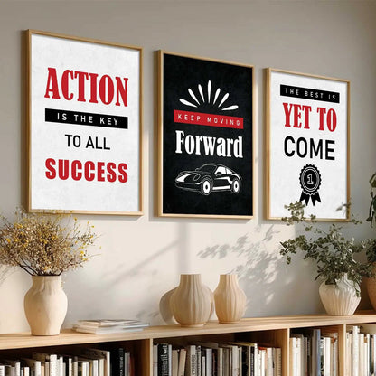 Motivational Wall Art Paintings for Living Room - Wall Poster With frames by Kotart store