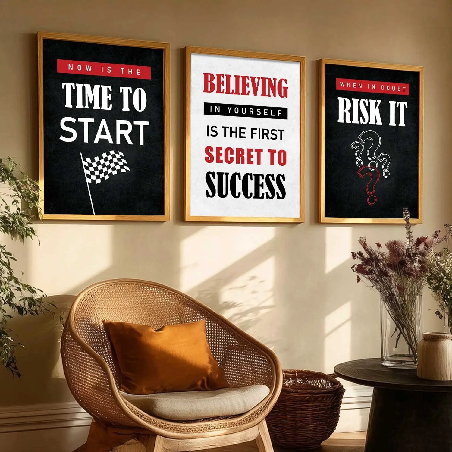 Motivational Wall Art Paintings for Living Room - Wall Poster With frames by Kotart store