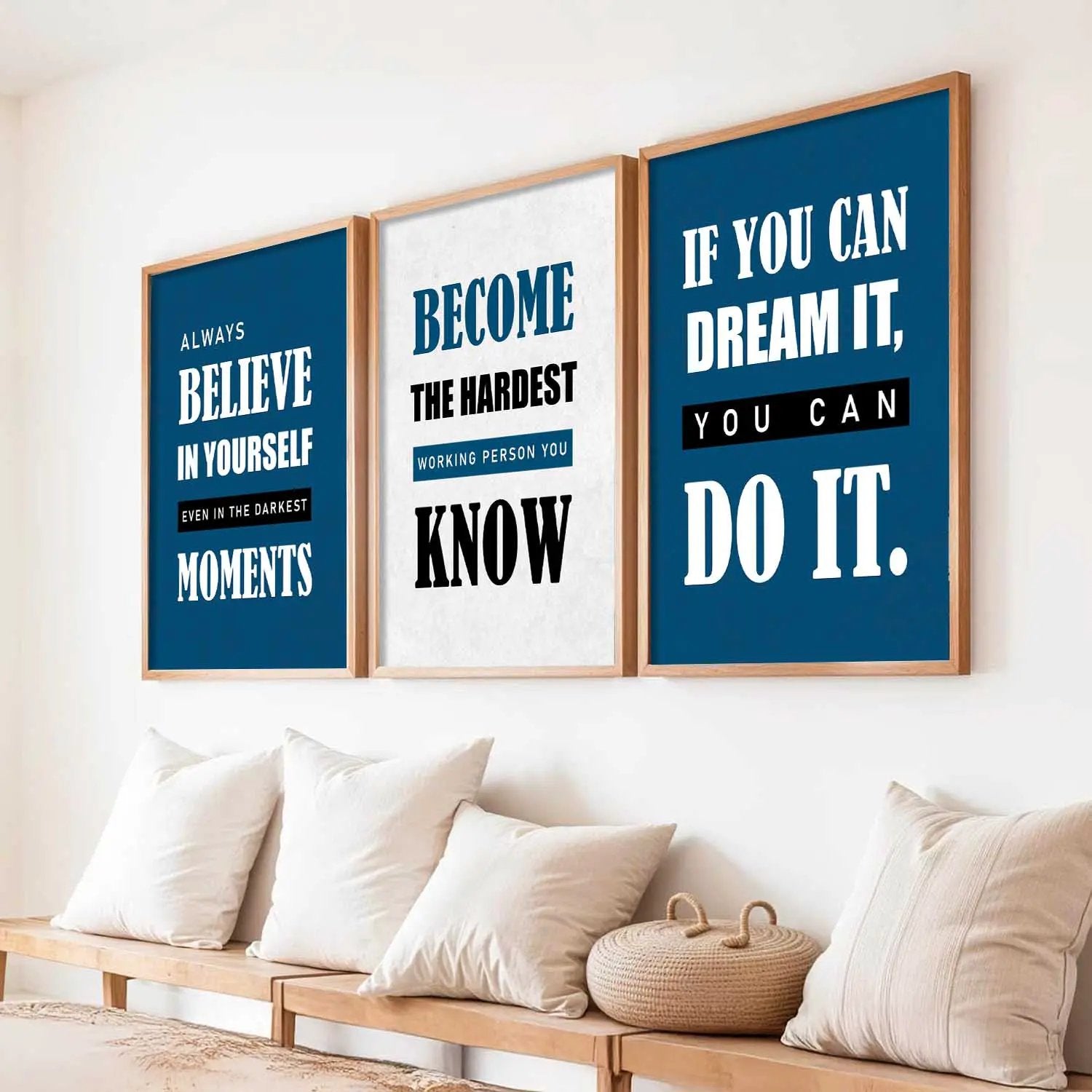 Motivational Wall Art Paintings for Living Room - Wall Poster With frames by Kotart store