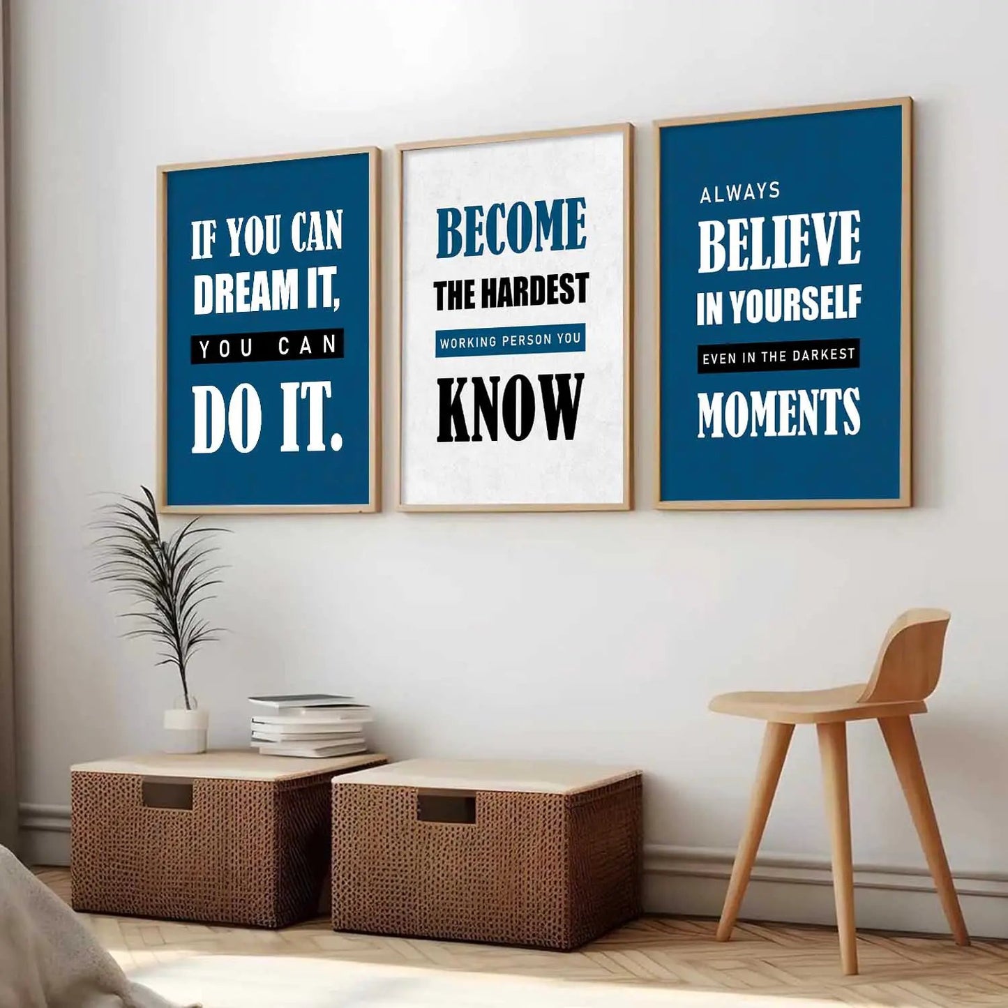 Motivational Wall Art Paintings for Living Room - Wall Poster With frames by Kotart store