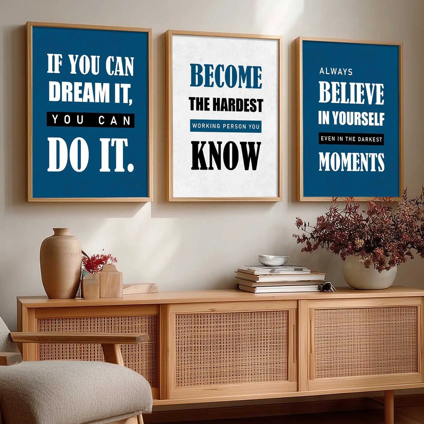 Motivational Wall Art Paintings for Living Room - Wall Poster With frames by Kotart store