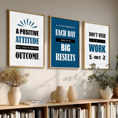Motivational Wall Art Paintings for Living Room - Wall Poster With frames by Kotart store