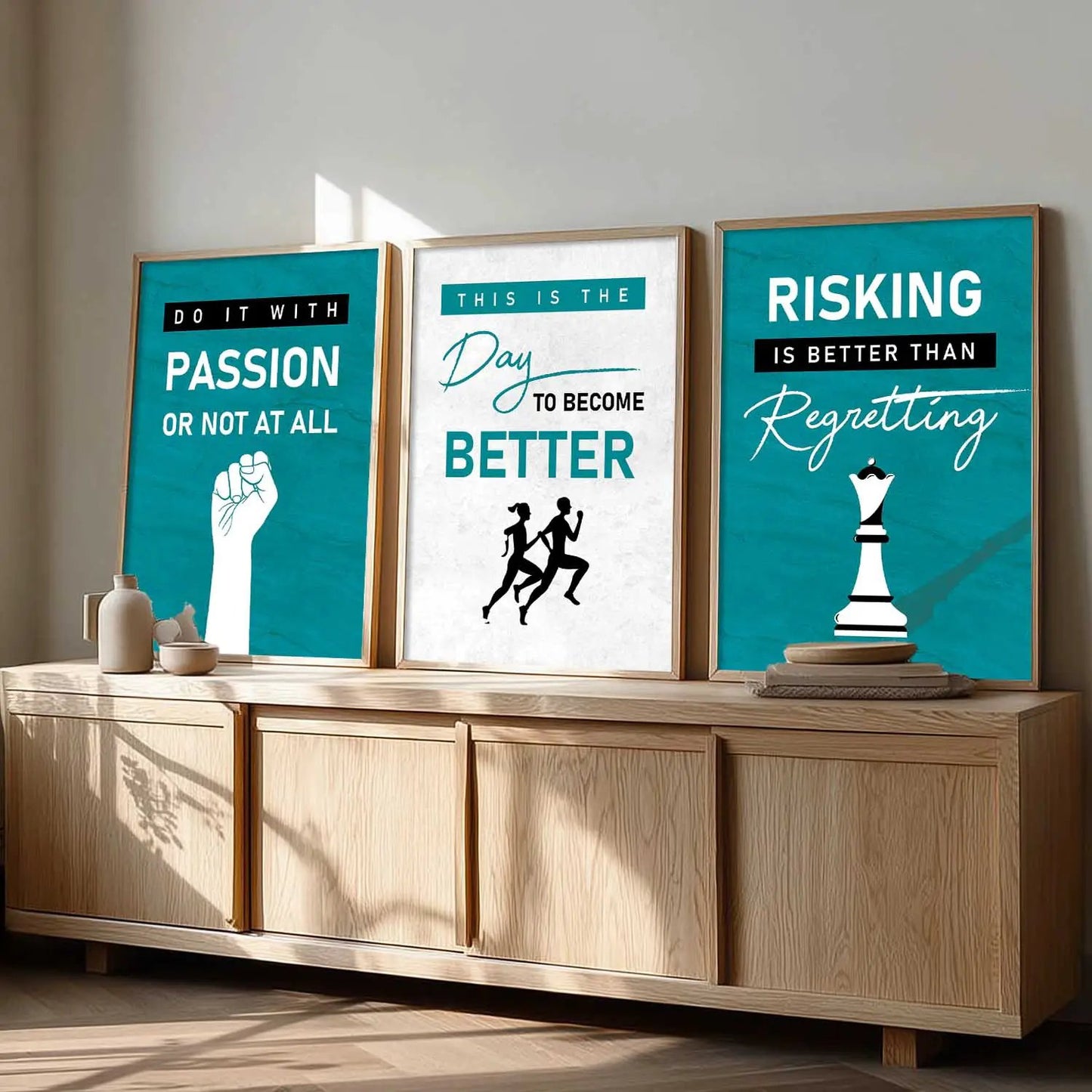 Motivational   Wall  Art  Paintings for Living Room - Wall Poster With frames