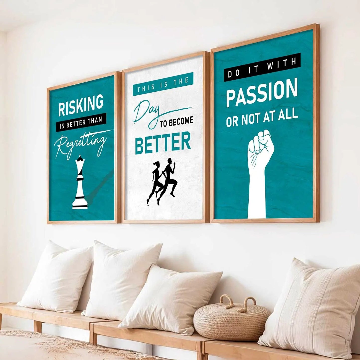 Motivational   Wall  Art  Paintings for Living Room - Wall Poster With frames