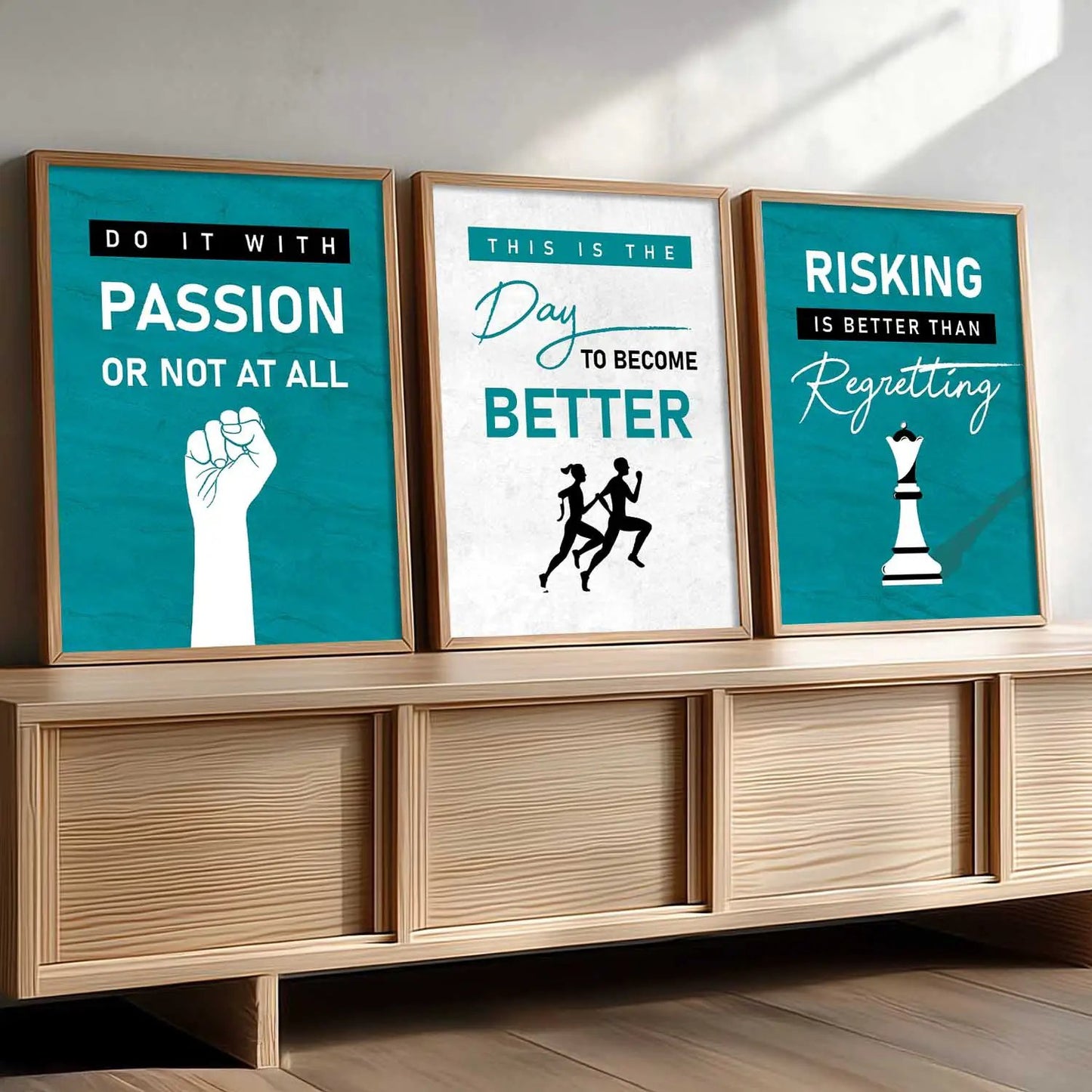 Motivational   Wall  Art  Paintings for Living Room - Wall Poster With frames