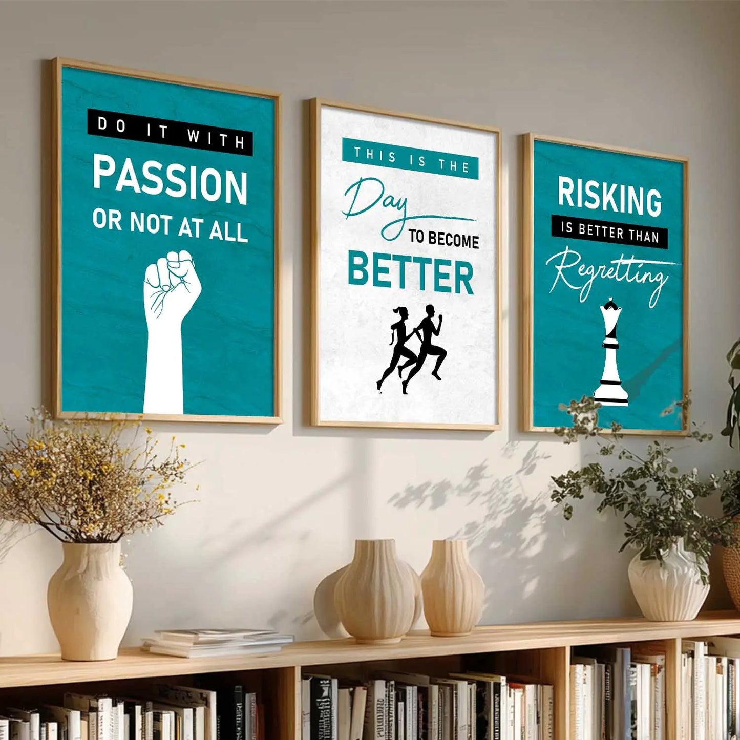 Motivational   Wall  Art  Paintings for Living Room - Wall Poster With frames