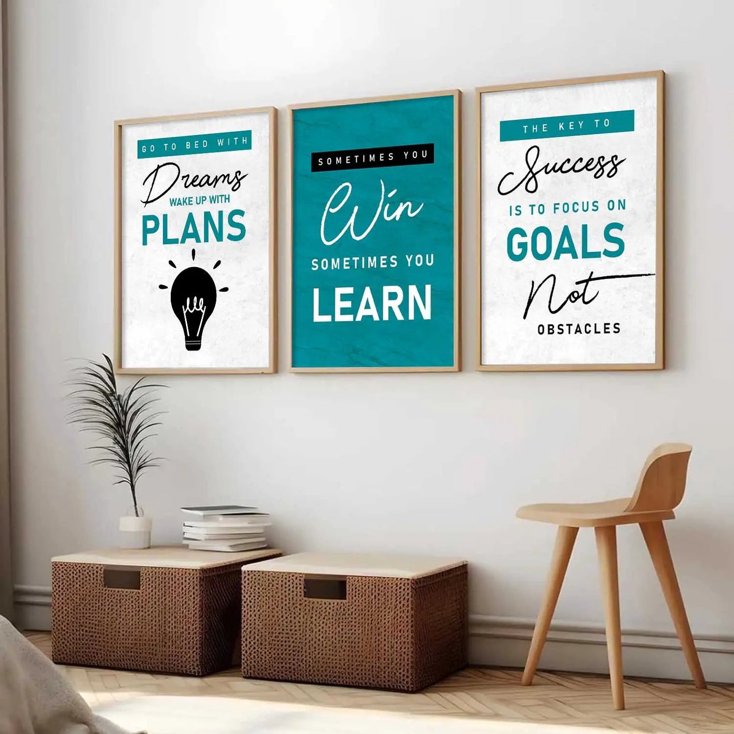 Motivational    Wall  Art  Paintings for Living Room - Wall Poster With frames