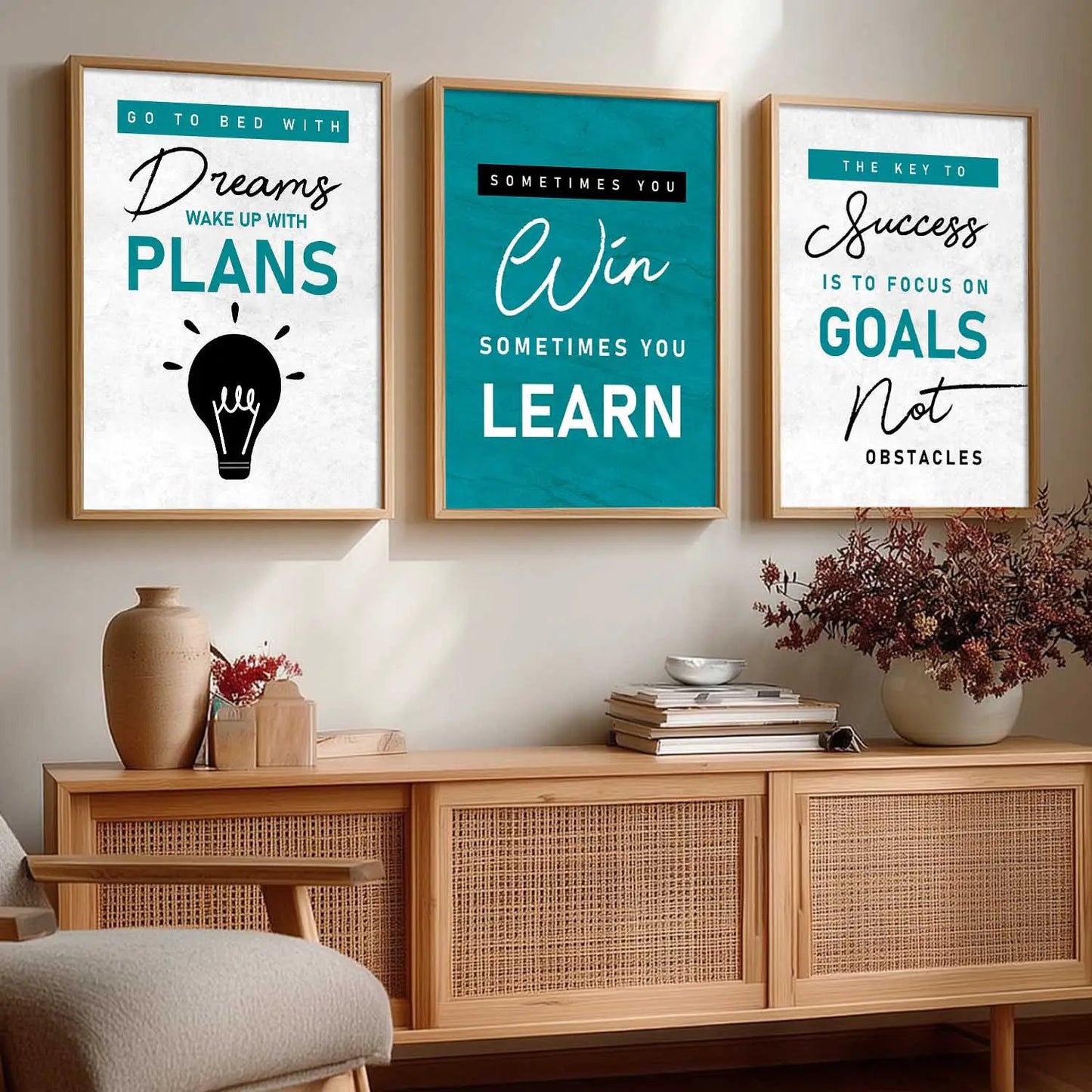 Motivational    Wall  Art  Paintings for Living Room - Wall Poster With frames