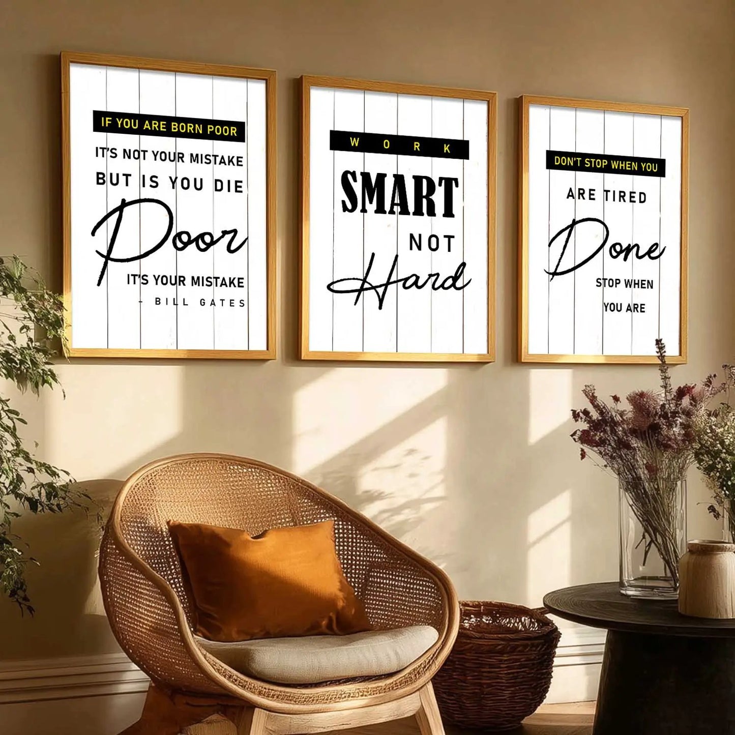 Motivational   Wall  Art  Paintings for Living Room - Wall Poster With frames