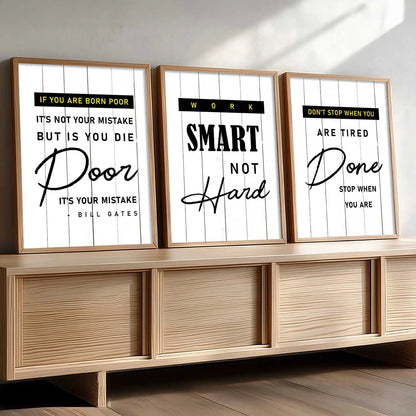 Motivational   Wall  Art  Paintings for Living Room - Wall Poster With frames