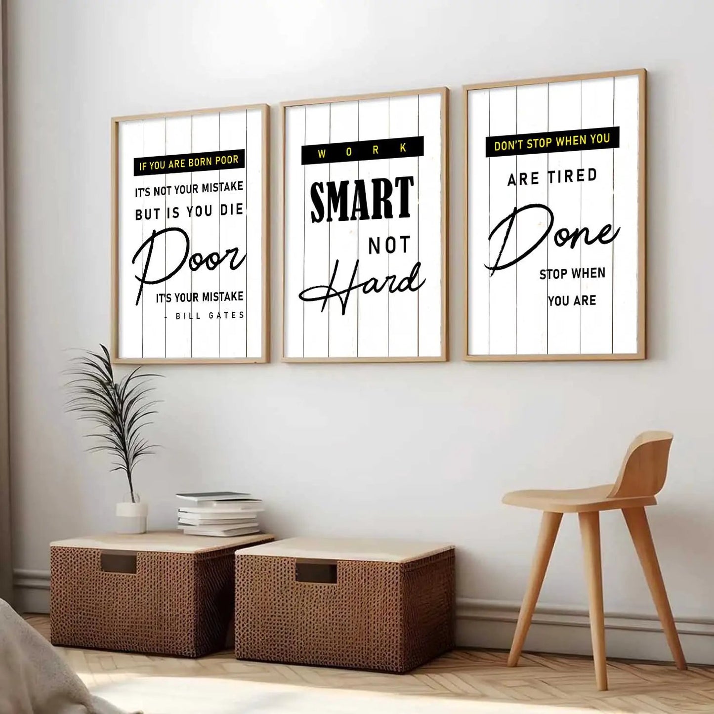Motivational   Wall  Art  Paintings for Living Room - Wall Poster With frames