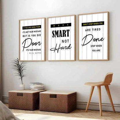 Motivational   Wall  Art  Paintings for Living Room - Wall Poster With frames