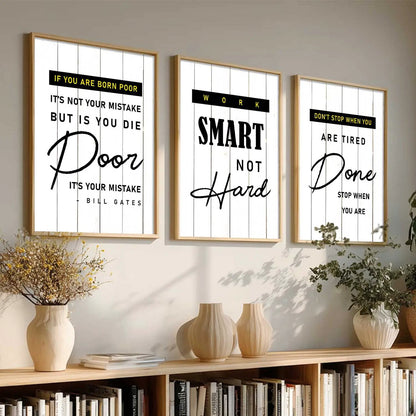 Motivational   Wall  Art  Paintings for Living Room - Wall Poster With frames