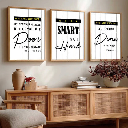 Motivational   Wall  Art  Paintings for Living Room - Wall Poster With frames