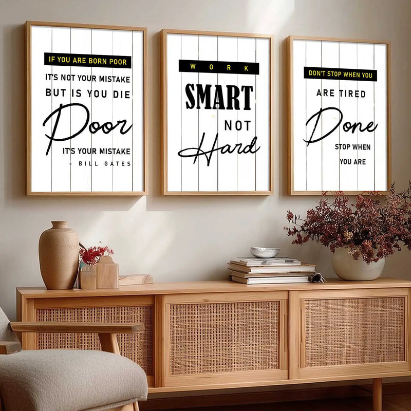 Motivational   Wall  Art  Paintings for Living Room - Wall Poster With frames