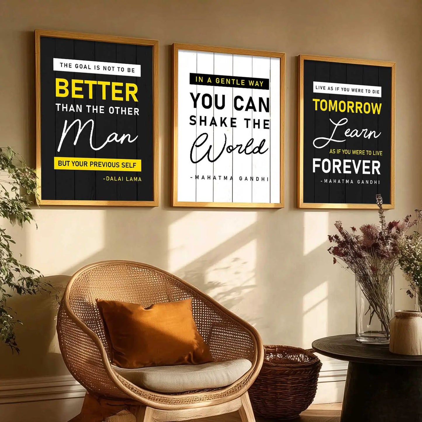 Motivational Wall Art Paintings for Living Room - Wall Poster With frames by Kotart store