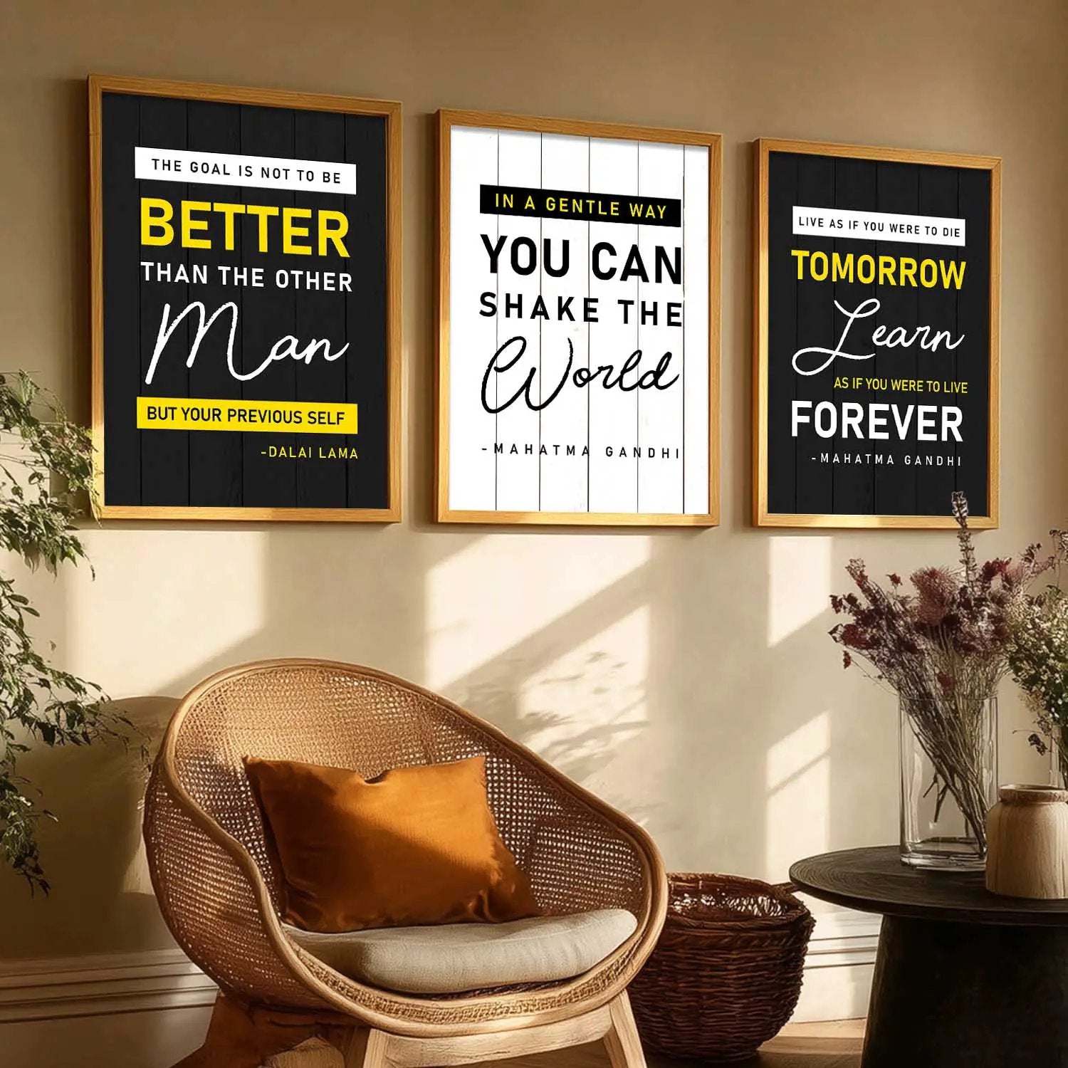 Motivational Wall Art Paintings for Living Room - Wall Poster With frames by Kotart store