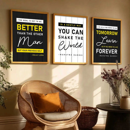 Motivational Wall Art Paintings for Living Room - Wall Poster With frames by Kotart store
