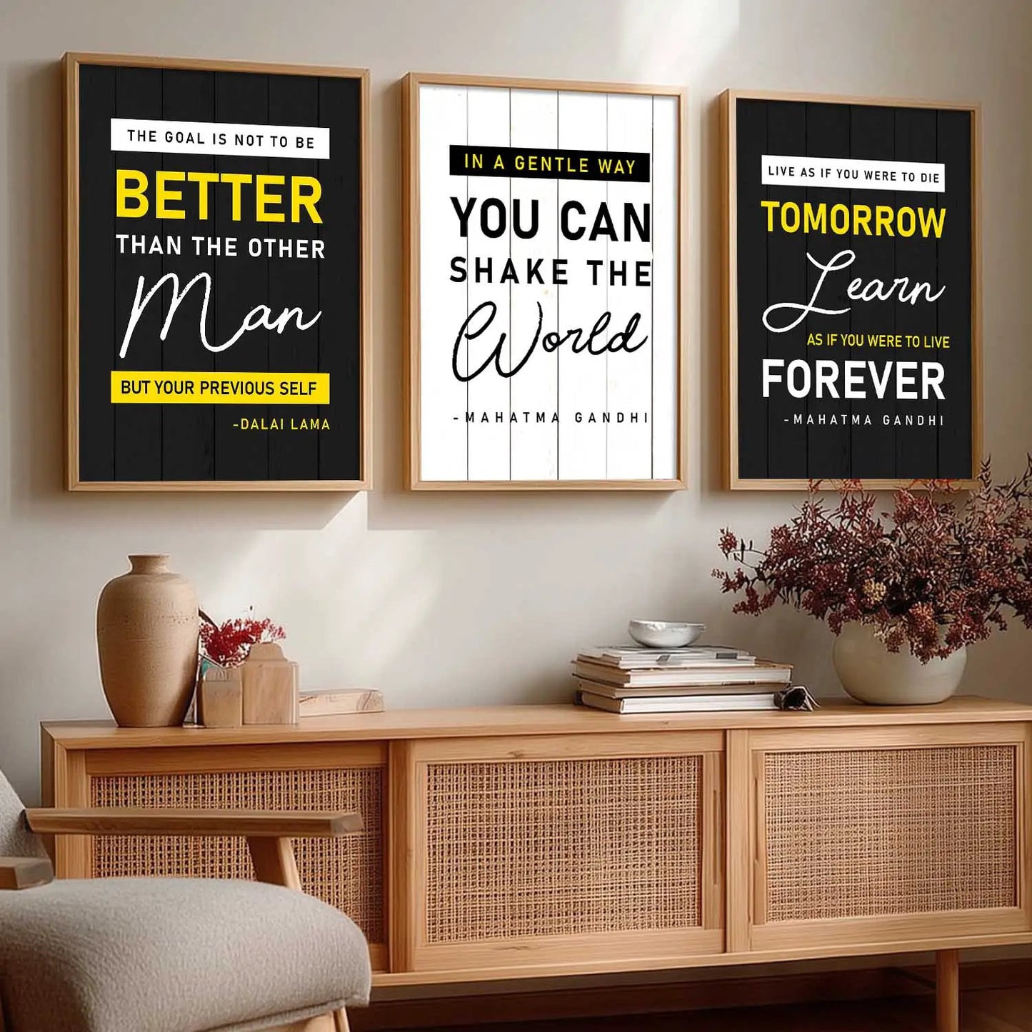Motivational Wall Art Paintings for Living Room - Wall Poster With frames by Kotart store
