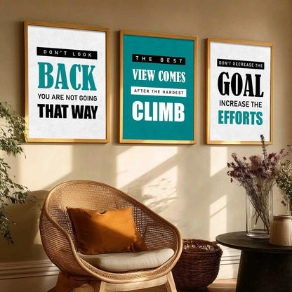 Motivational    Wall  Art  Paintings for Living Room - Wall Poster With frames