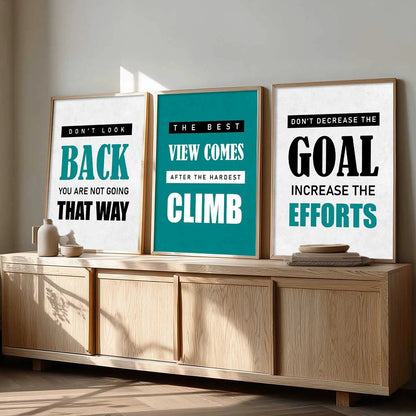 Motivational    Wall  Art  Paintings for Living Room - Wall Poster With frames